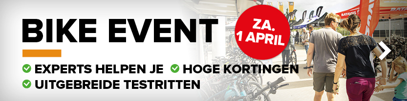 Bike event op 1 april