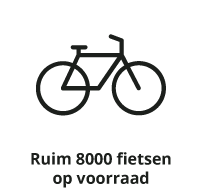 8000 fietsen op voorraad