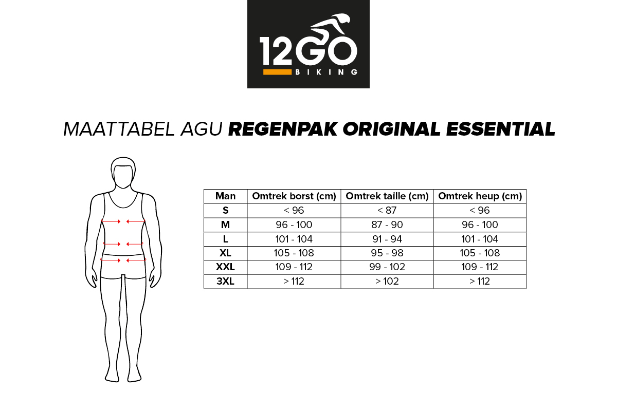 Maestro postkantoor Vermindering Agu Original Essential Regenpak | 12GO Biking